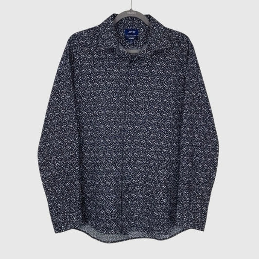 Apt. 9 Mens Premier Flex Slim Fit Floral Button Down Dress Shirt