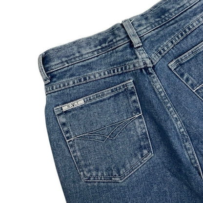 R.V.T Vintage Floral Embroidered Ankle Cropped Jeans