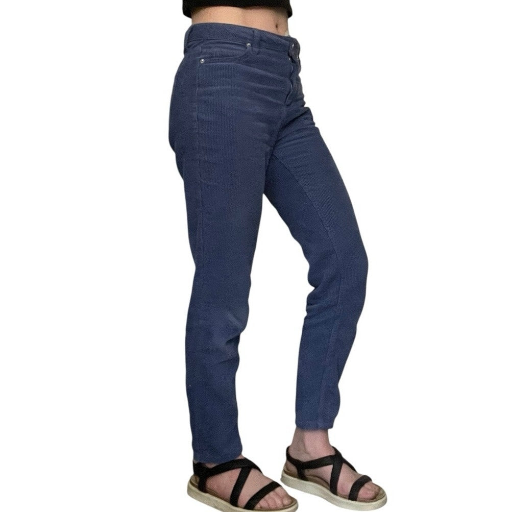 BDG Blue Corduroy Mom High-Rise Pants