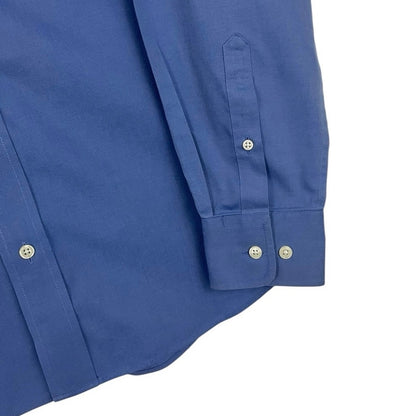 Eddie Bauer Mens Blue Relaxed Fit Long Sleeve Button Down Dress Shirt