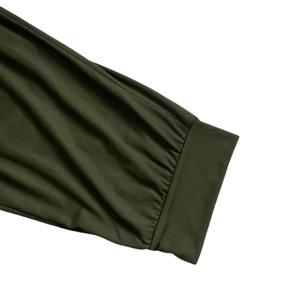 Ette Lut Olive Green Casual Active Lounge Cropped Pants