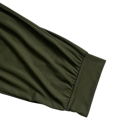 Ette Lut Olive Green Casual Active Lounge Cropped Pants