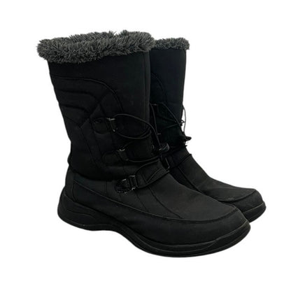 Alpine Design Black Slalom Fur Lined Winter Snow Boots