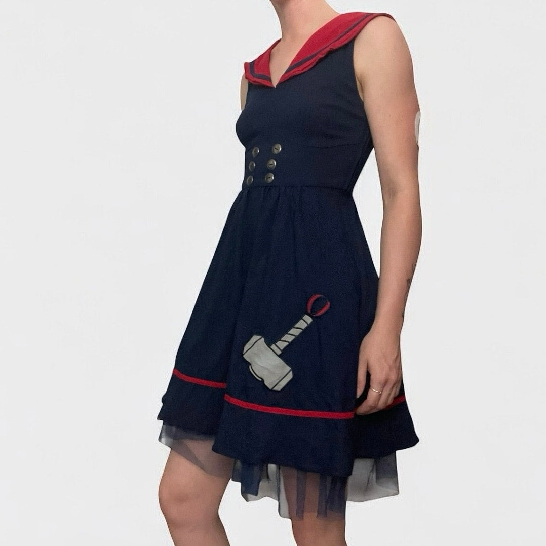 Marvel Her Universe Thor Sailor Mini Dress Limited Edition