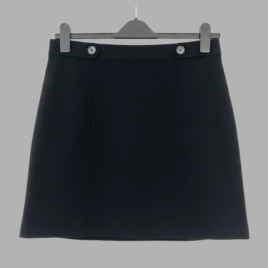 Ann Taylor LOFT Black A-Line Mini Skirt