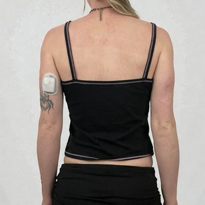 Kuromi by Sanrio Black Graphic Tank Top