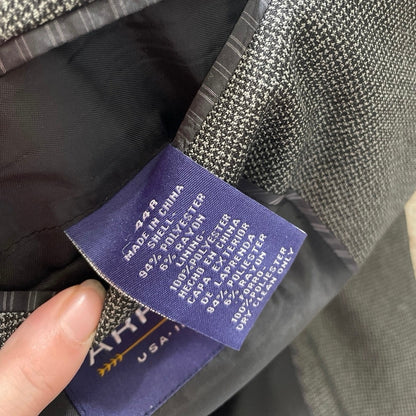 Arrow Mens Grey Blazer Suit Coat with Shoulder Pads