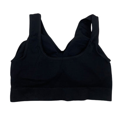 Black Seamless Padded Support Bra