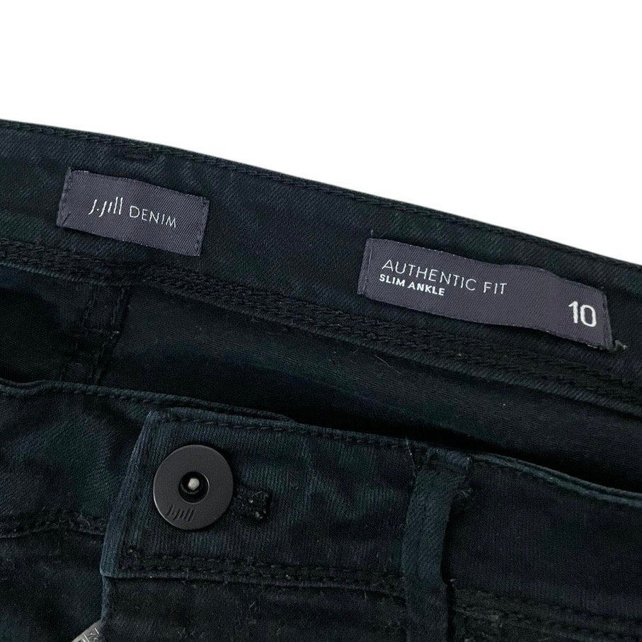 J. Jill Denim Black Authentic Fit Slim Ankle Jeans