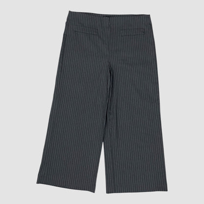 Jules & Leopold Grey Pin Striped Wide Leg Dress Pants