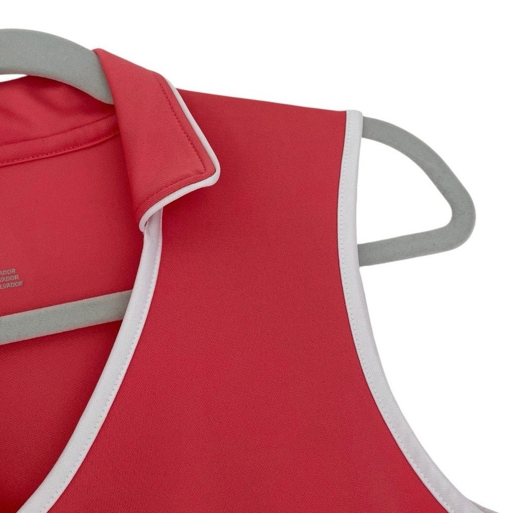 JoFit Coral Pink Active Polo Tank Top