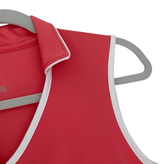 JoFit Coral Pink Active Polo Tank Top
