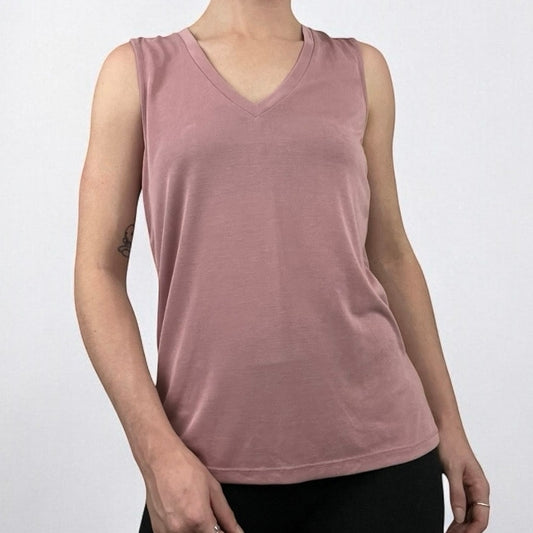 Lucky Brand Soft Pink V-Neck Tank Top