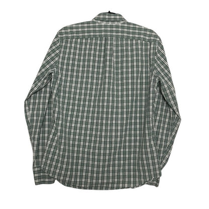 Sewn for J. Crew Mens Green Plaid Secret Wash Stretch Slim Fit Button Down Shirt