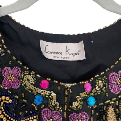 Lawrence Kazar Vintage Beaded Embellished Evening Jacket
