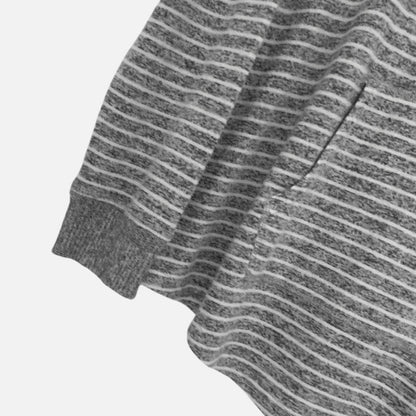 Boxercraft Grey Striped Cowl Neck Sweatshirt