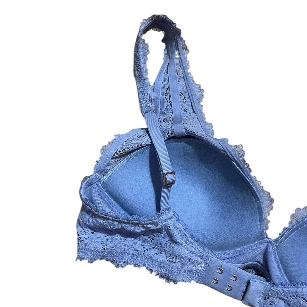 Aerie Blue Lace Wireless Padded Bralette