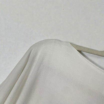 Planet White Long Sleeve Ribbed Hem Top