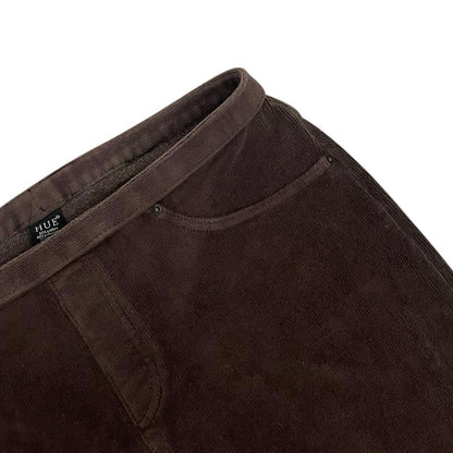 Hue Brown Corduroy Low Rise Skinny Pants