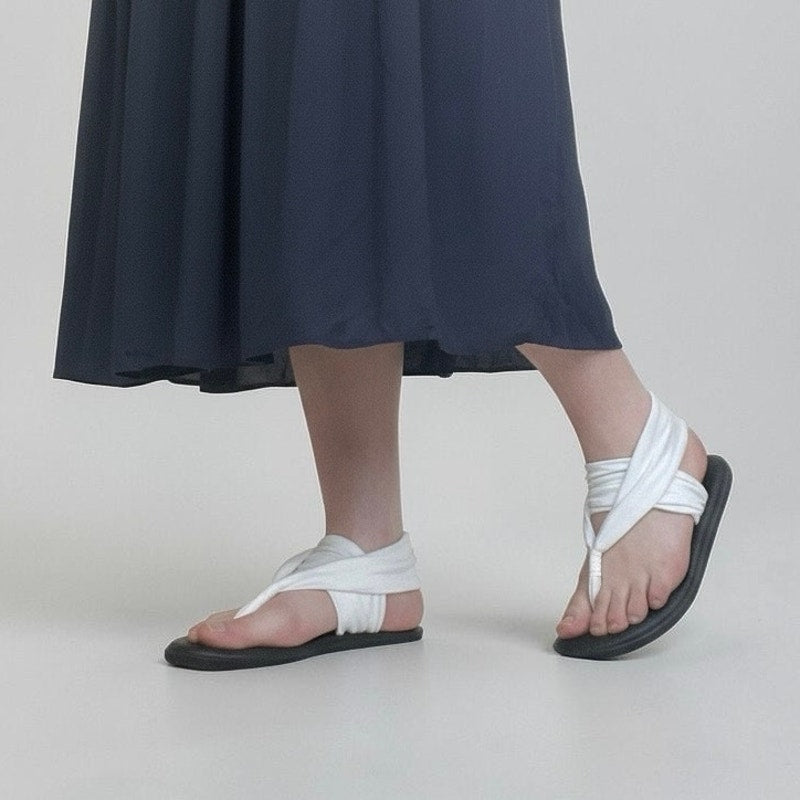 Sanuk Black & White Yoga Sling 2 Comfort Sandals