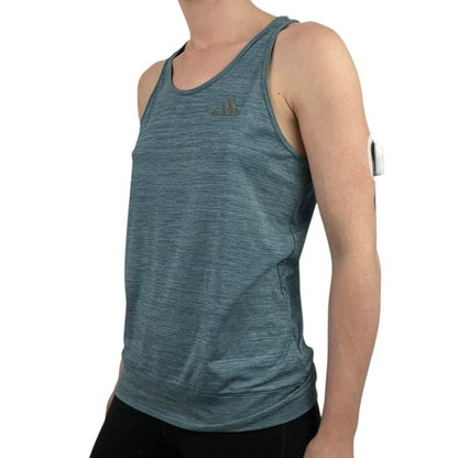 Adidas Athletic Blue Open Back Active Tank Top