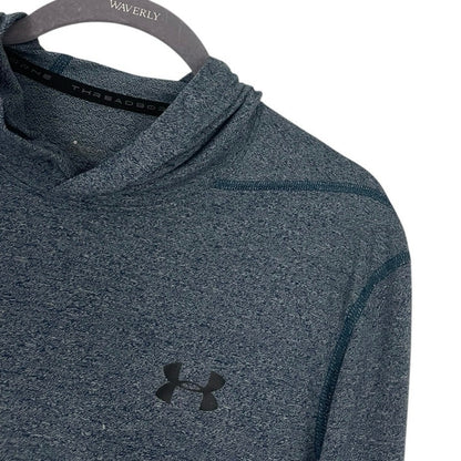 Under Armour Mens Threadborne Blue Active Hoodie Sweatshirt