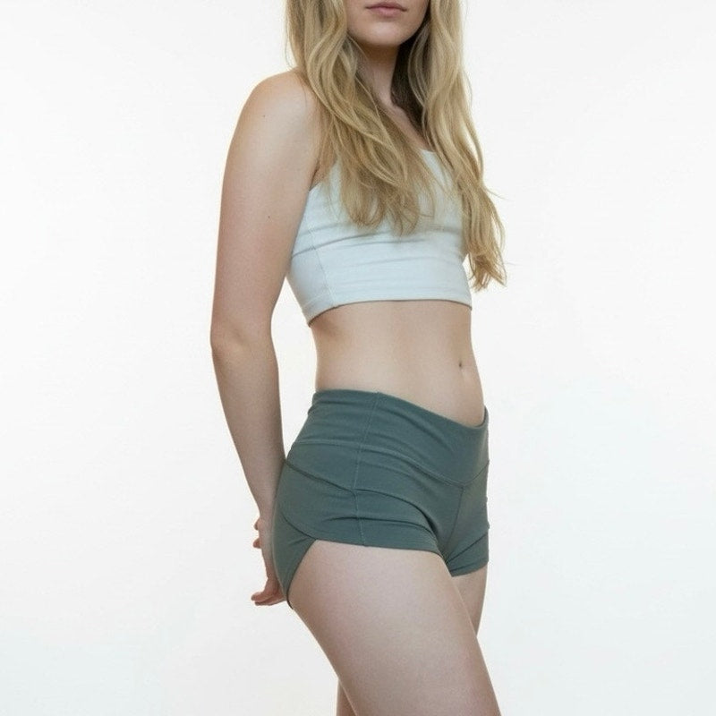 Lululemon Athletica Forest Green Active Mini Shorts