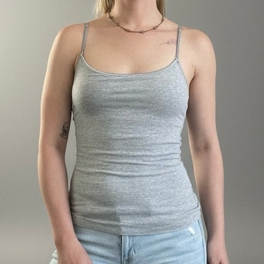 Ambiance Grey & Silver Trim Spaghetti Strap Camisole