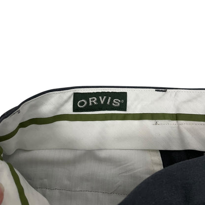 Orvis Mens Grey Cotton Dress Pants