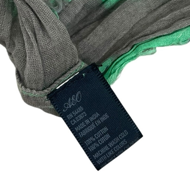 American Eagle Outfitters Green & Grey Abstract Infinity Scarf