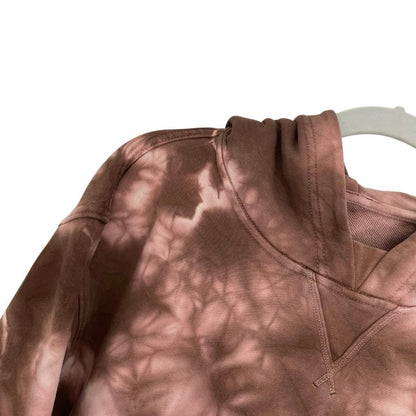 Lululemon Athletica Beige & Pink Tie Dye Hoodie Sweatshirt