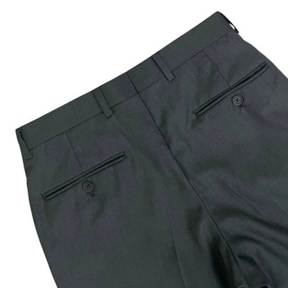 Pronto Uomo Mens Grey Flat Front Dress Pants