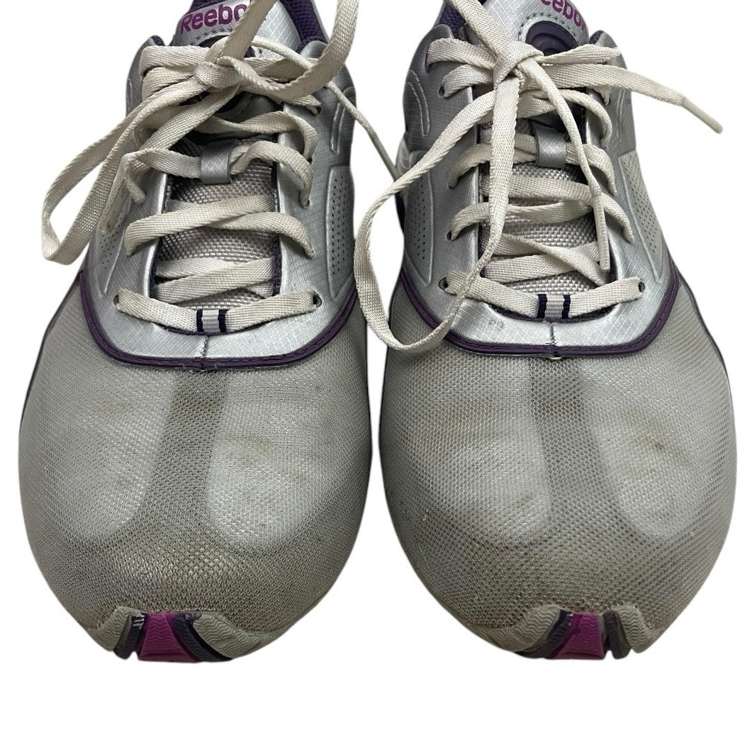 Reebok TrainTone SmoothFit Grey and Purple Athletic Sneakers