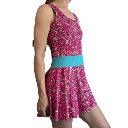 Eleven by Venus Williams Pink & Blue Active Mini Dress