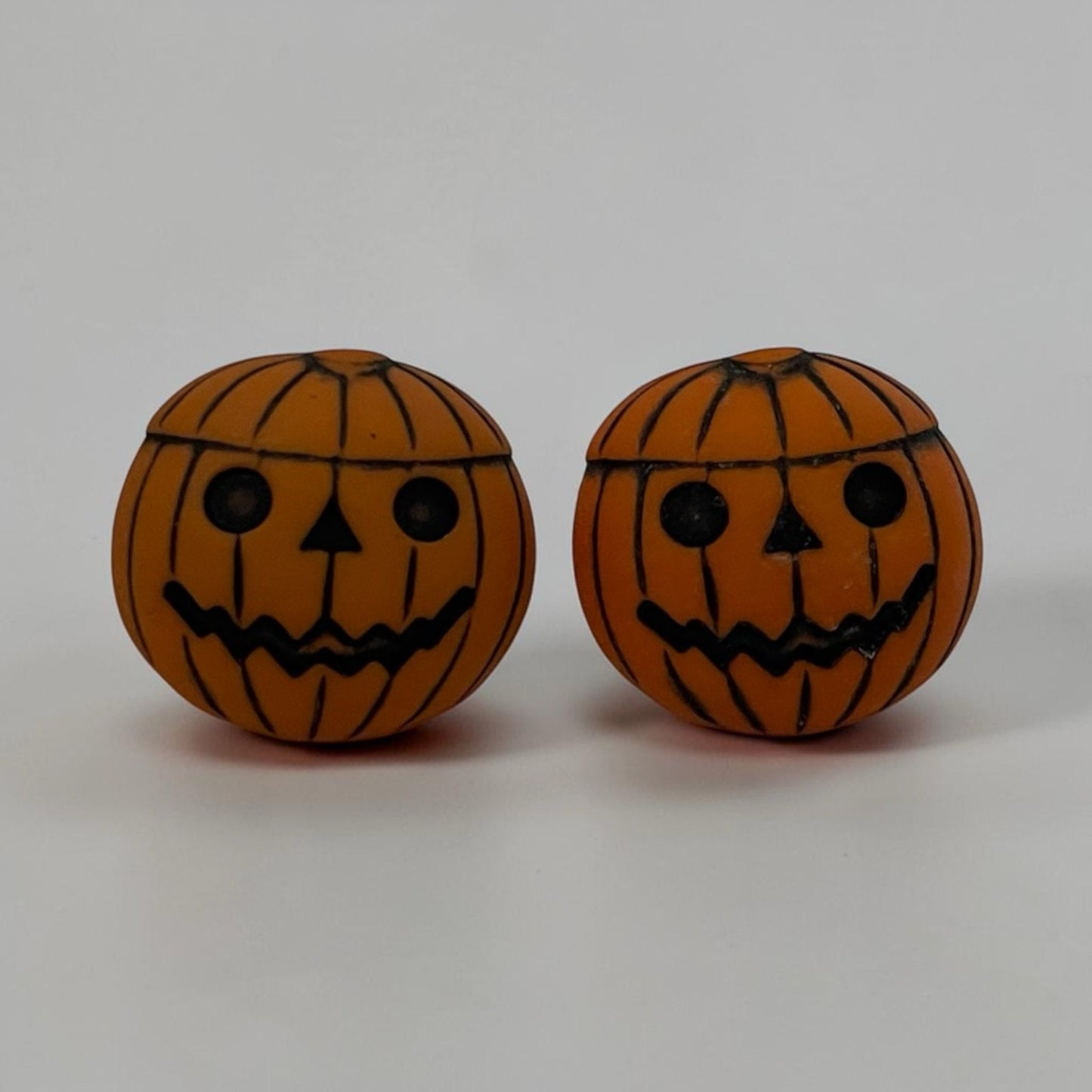 Jack O' Lantern Pumkin Stud Earrings