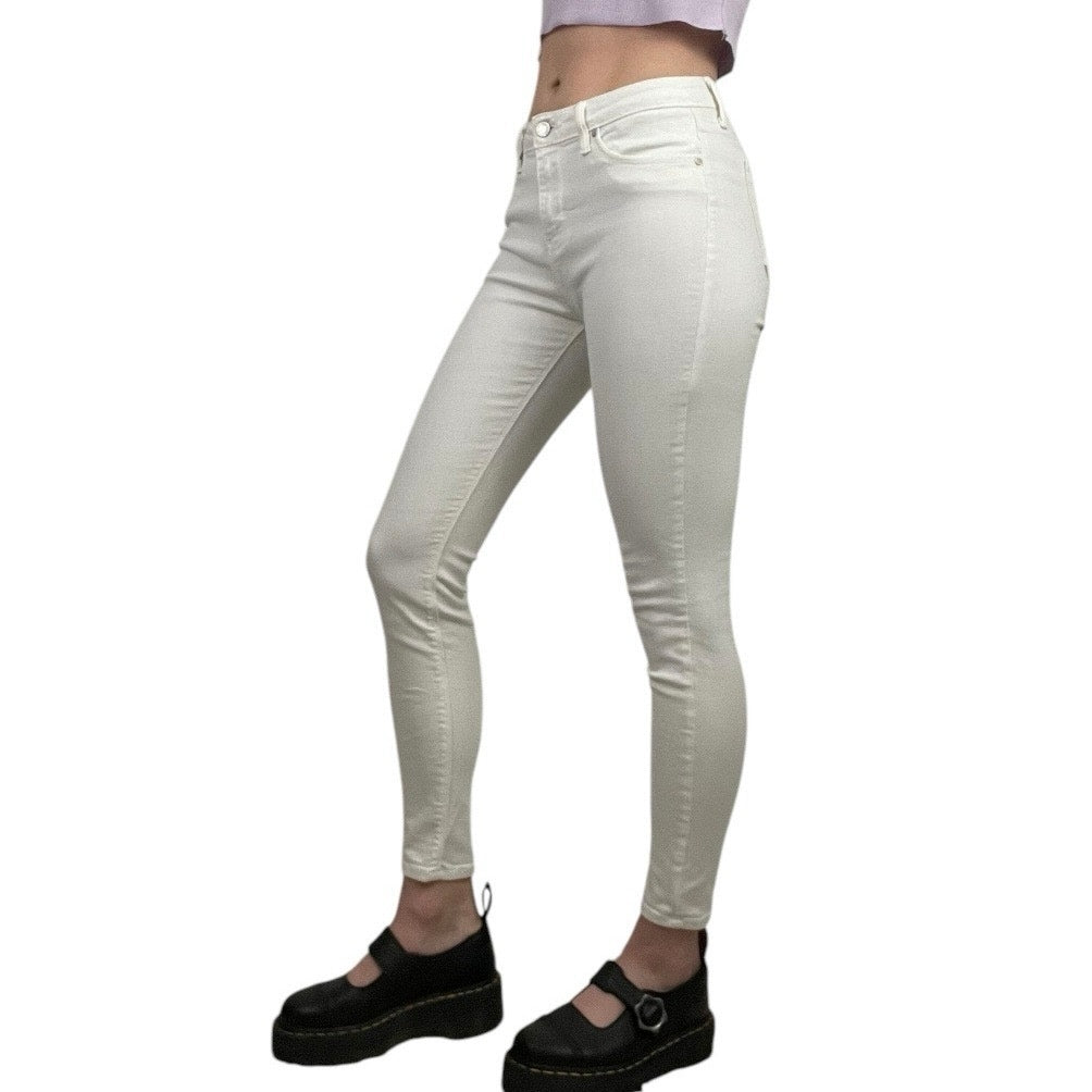 Just Black White Denim Skinny Jeans