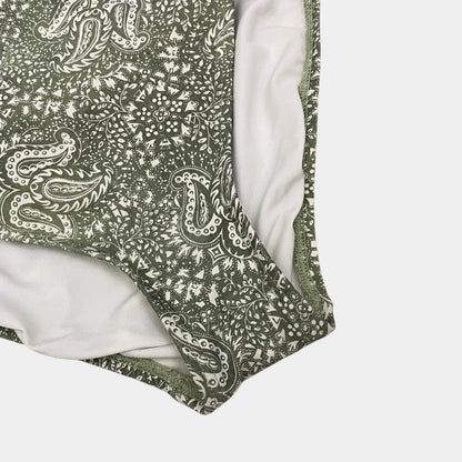 MICHAEL Michael Kors Green Paisley Ruffle Trim Bikini