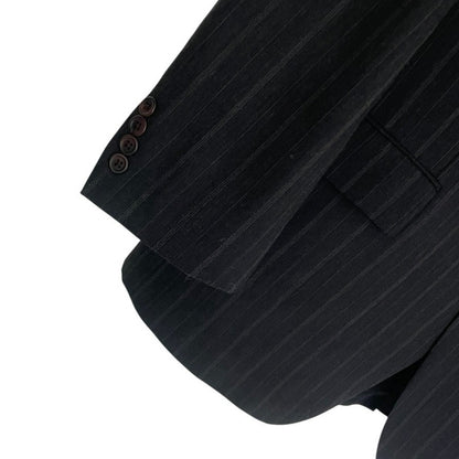 CHAPS Ralph Lauren Mens Grey Pinstripe Wool Sport Coat Blazer