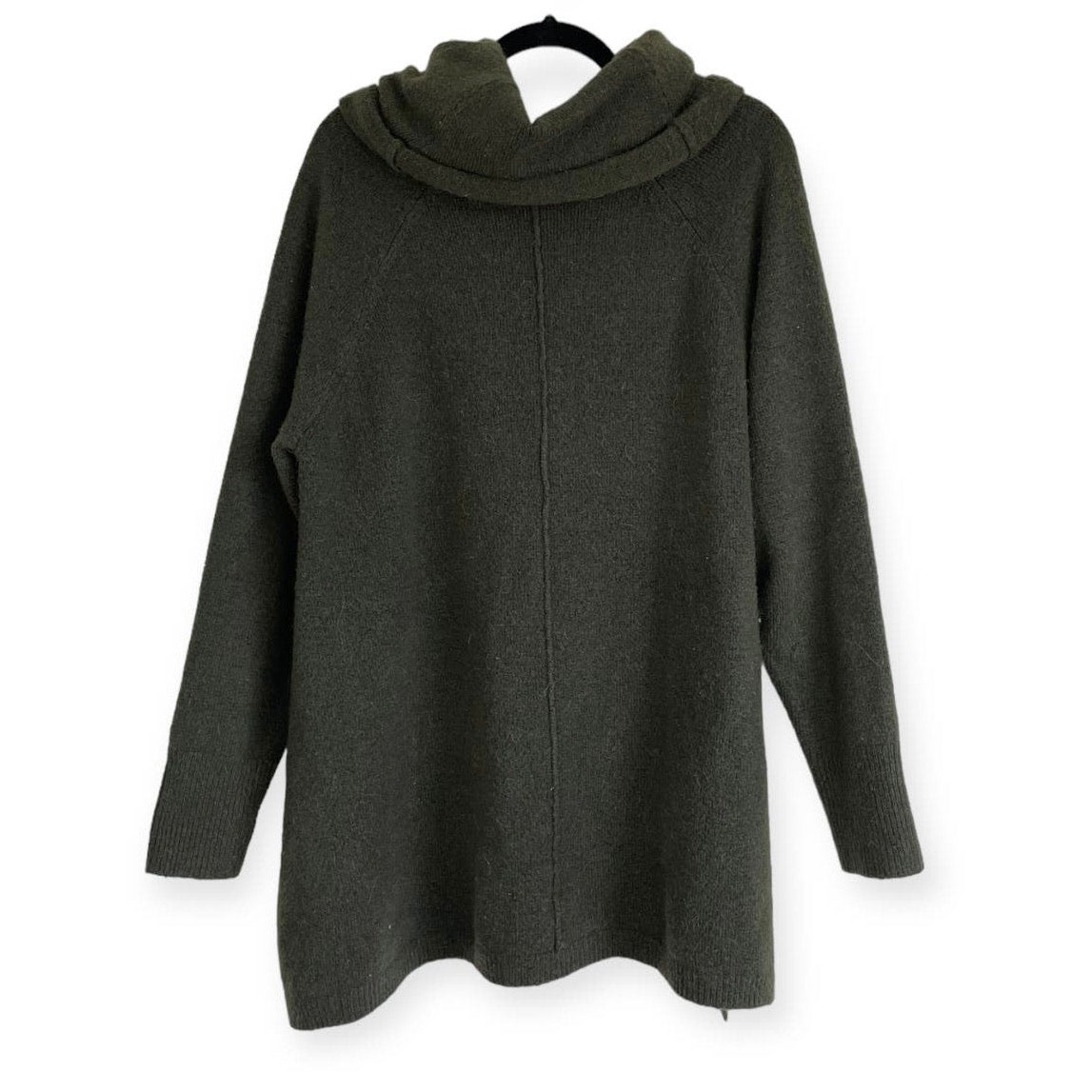 Jessica Simpson Dark Green Knit Cowl Neck Sweater