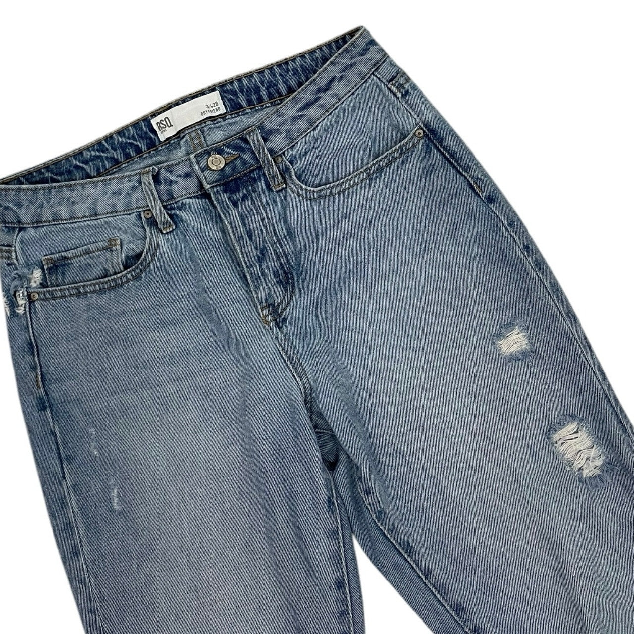 RSQ Distressed High Rise Boyfriend Jeans