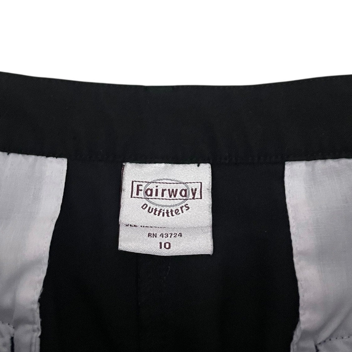Fairway Outfitters Vintage Black Golf Midi Shorts