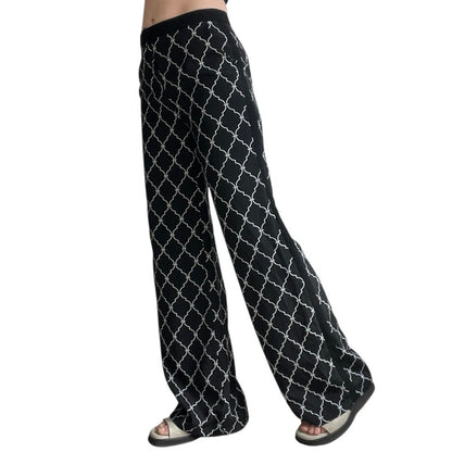 Poppylark Black & White Wide Leg Pants