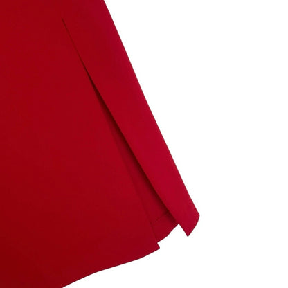 Express Red Bodycon Dress with Side Slit