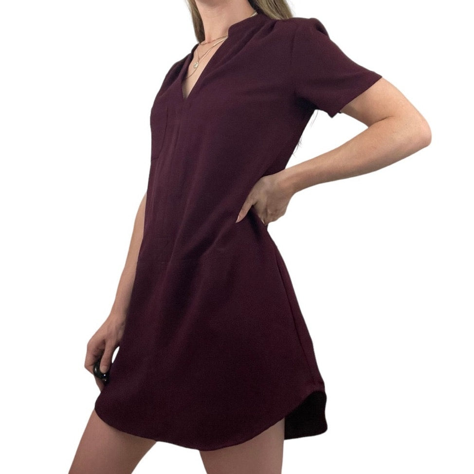 Lush Maroon Mini Dress