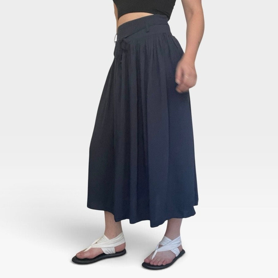 & Other Stories Navy Blue Maxi Skirt