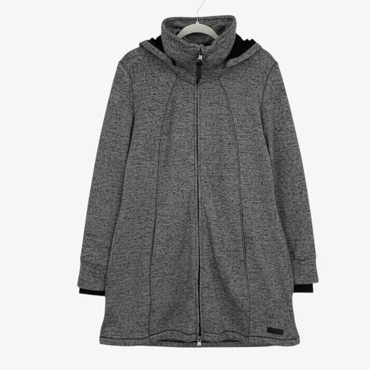 Kenneth Cole Reaction Grey Zip Up Quick Dry Headphone Access Hoodie Sweatshirt