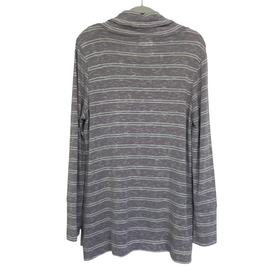 Olive + Oak Purple Striped Cowl Neck Sweatshirt