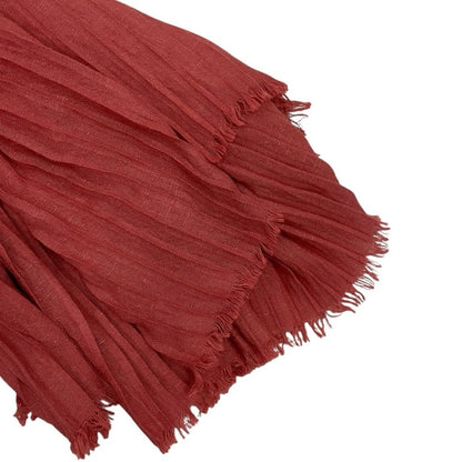 ABS Allen Schwartz Rust Pleated Scarf