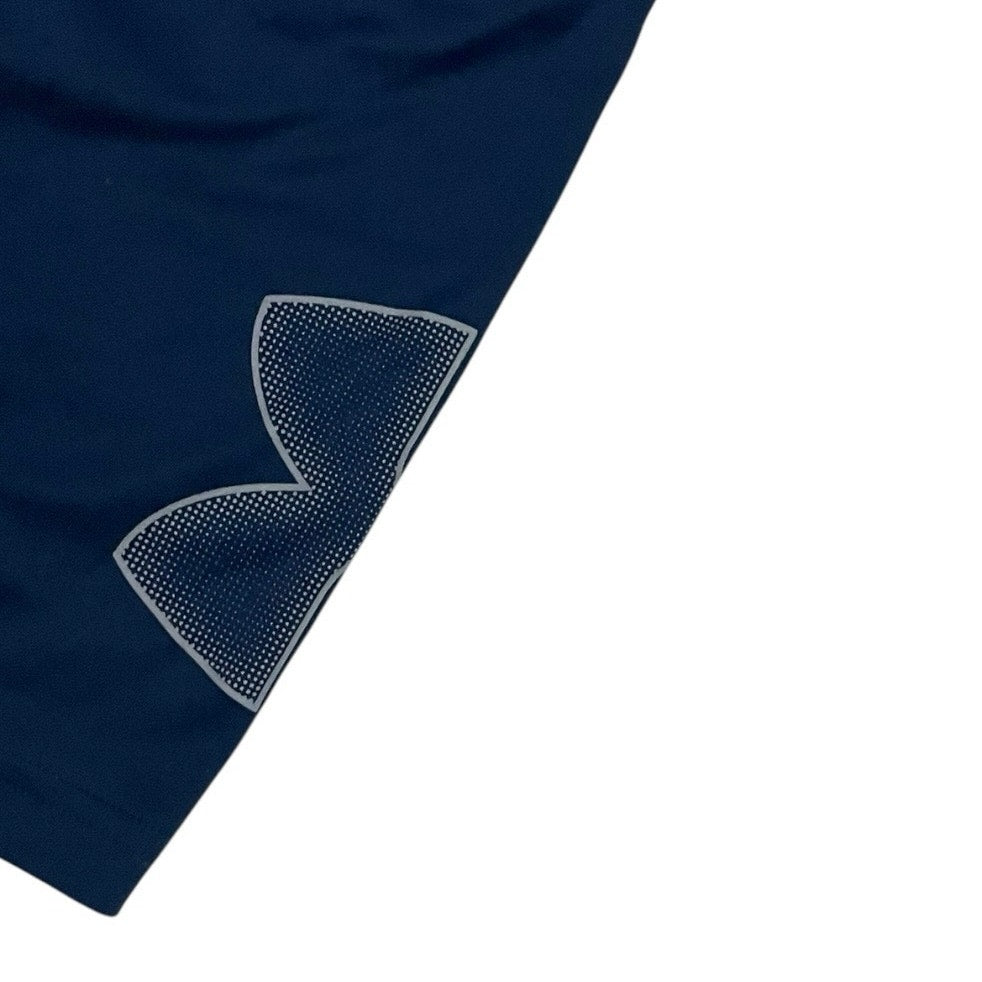 Under Armour Mens Navy Blue Loose Fit Athletic Shorts