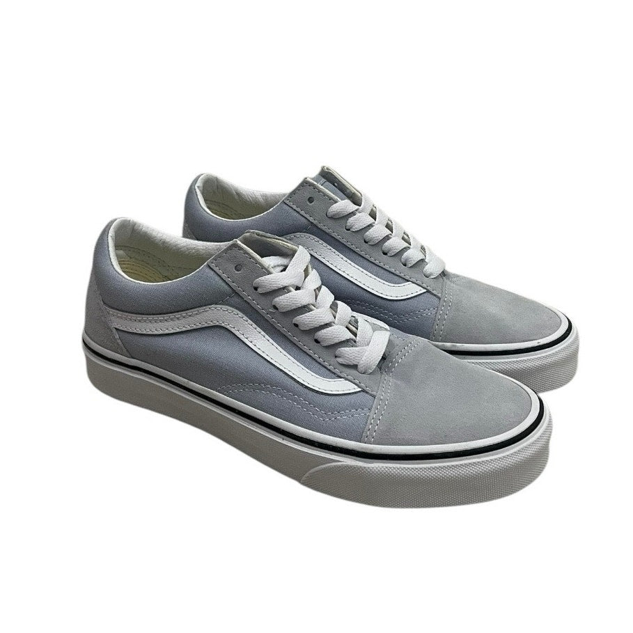 Vans Light Blue Grey Low Top Canvas Sneakers